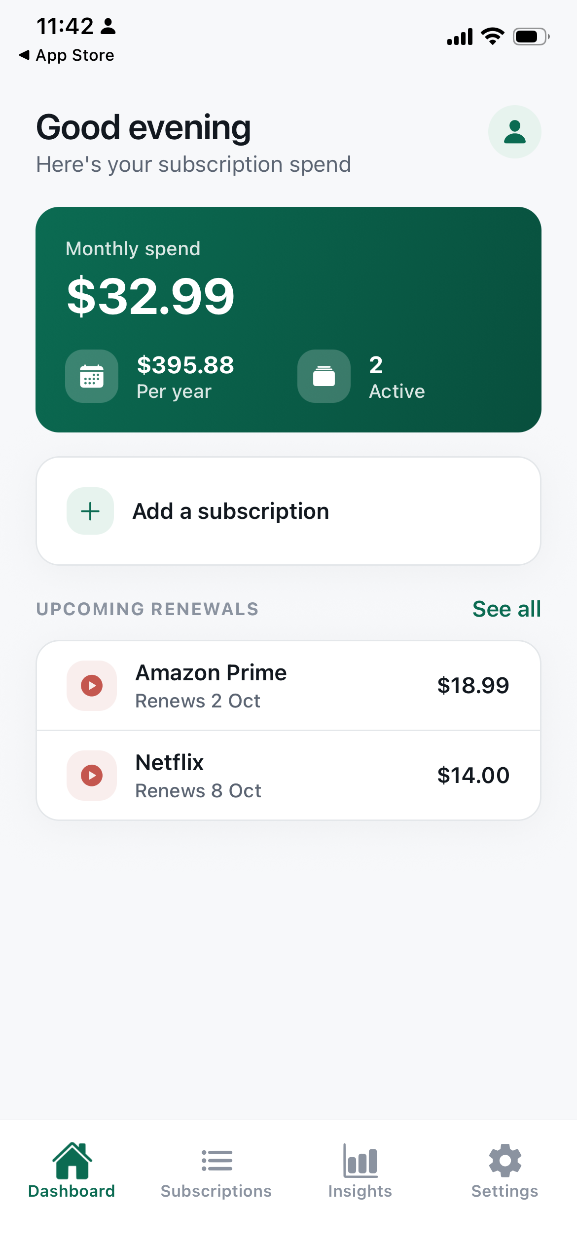 Renewly: Subscription Manager App